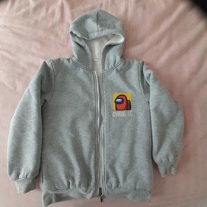 AMONG US SHERPA-LINED HOODIE SIZE 8